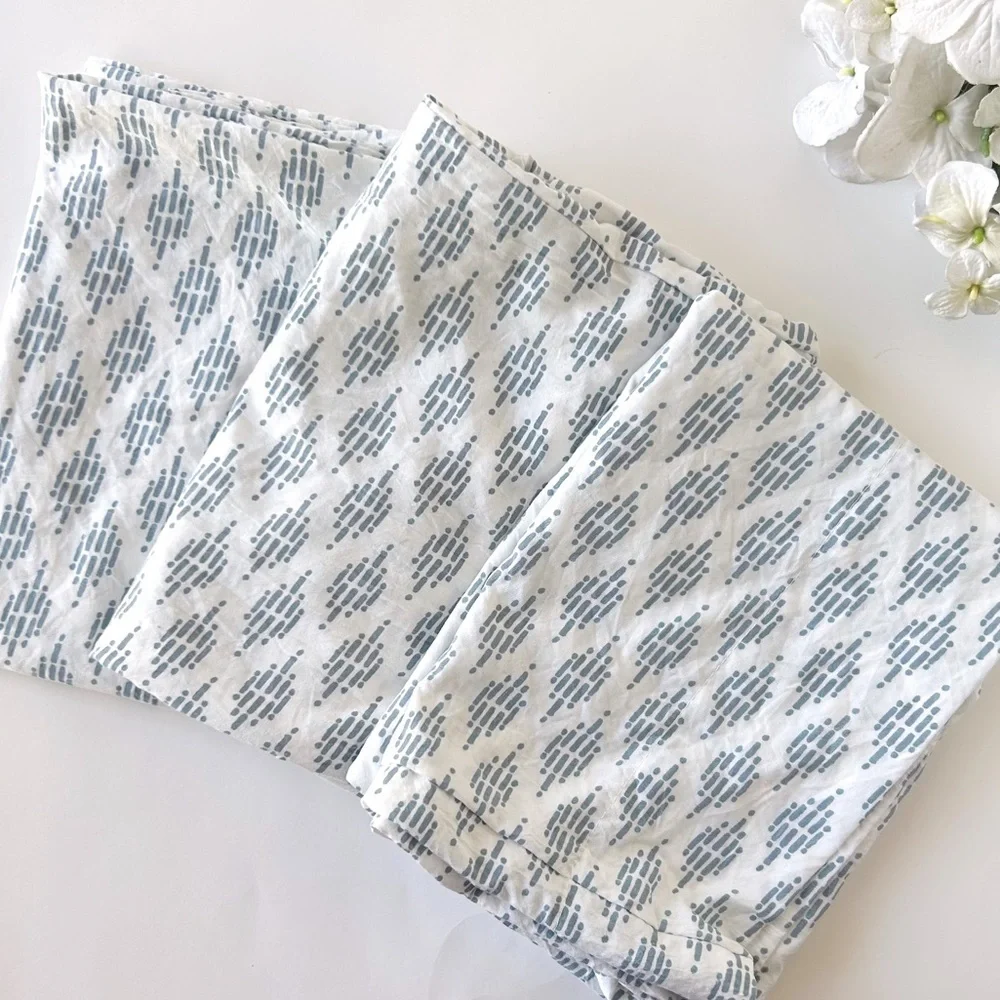 3/$20 Deal 3 Piece Blue & White print Pillowcase Set